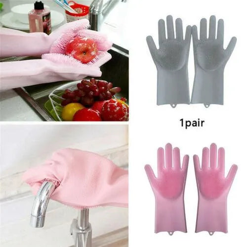 SuperScrub Silicone Gloves