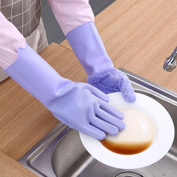 SuperScrub Silicone Gloves