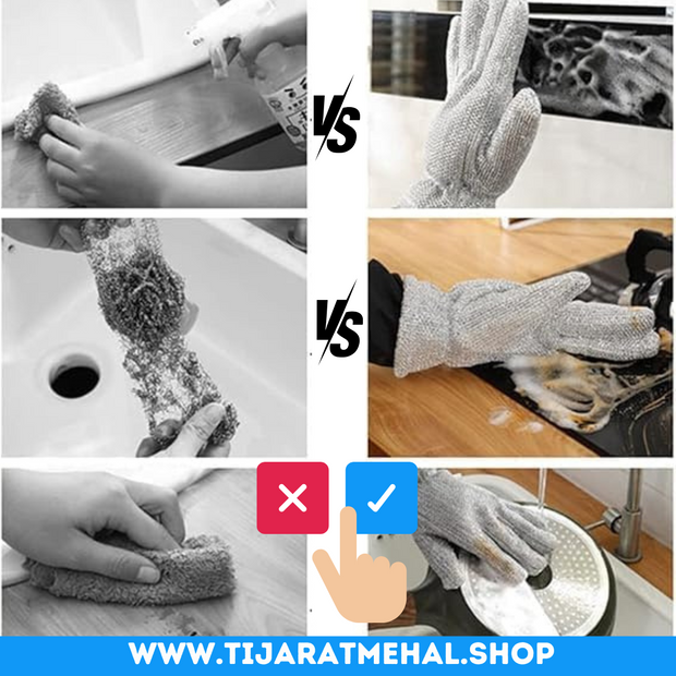 Premium Steel Dishwashing Gloves